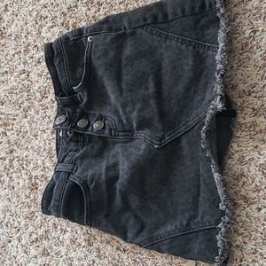 Justice Denim Leopard Print Skirt With Built-in Shorts